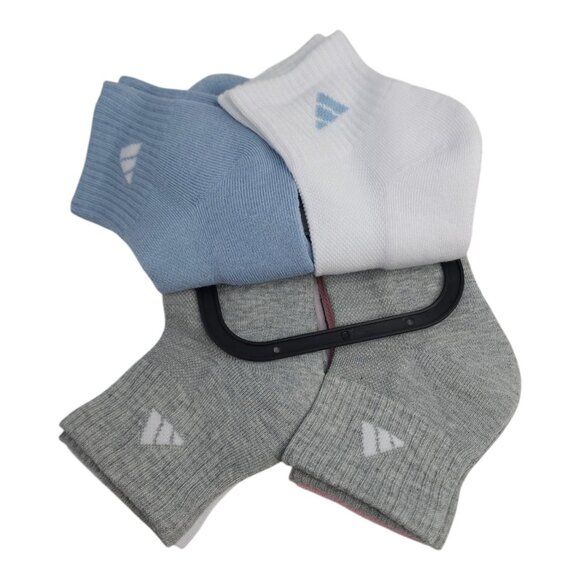 Adidas Womens Cushioned Crew Ankle Socks 6-Pack Size 5-10 AEROREADY Drying - Picture 8 of 9